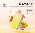 ELF BAR RAYA D1 – Mango Strawberry Ice Cream - Vape Shop Faridabad
