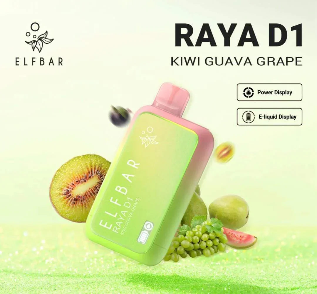 ELF BAR RAYA D1 – Kiwi Guava Grape - Vape Shop Faridabad